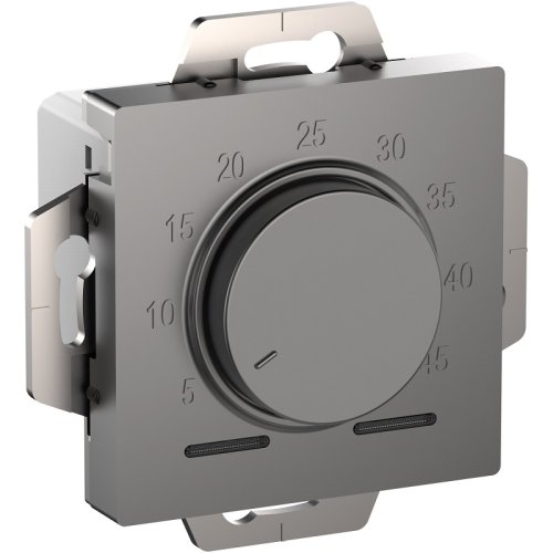 Терморегулятор механический с датчиком без рамки Systeme Electric AtlasDesign 0С +45С сталь картинка